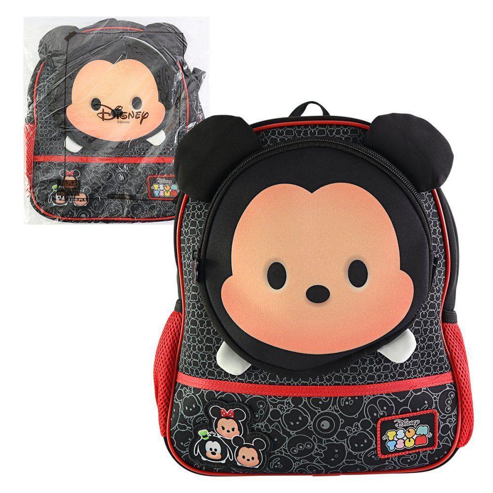 Mochila Escolar Infantil Mickey Costas Alças Bolsos 9 Litros - 5