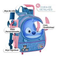 Mochila Infantil Com Rodinhas Stitch Tsum - Praticidade E Diversão - 2