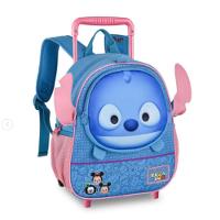 Mochila Infantil Com Rodinhas Stitch Tsum - 1