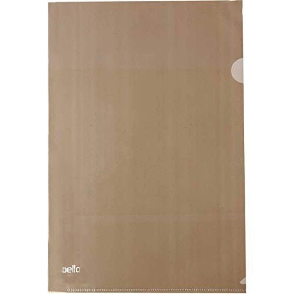 Pasta L A4 Delloplast 10 Unidades Fumê - 1