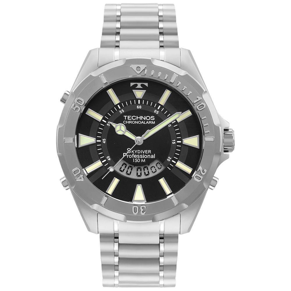 Relógio Technos Masculino Skydiver Prata - Wt205fy/1p Wt205fy/1p - 1