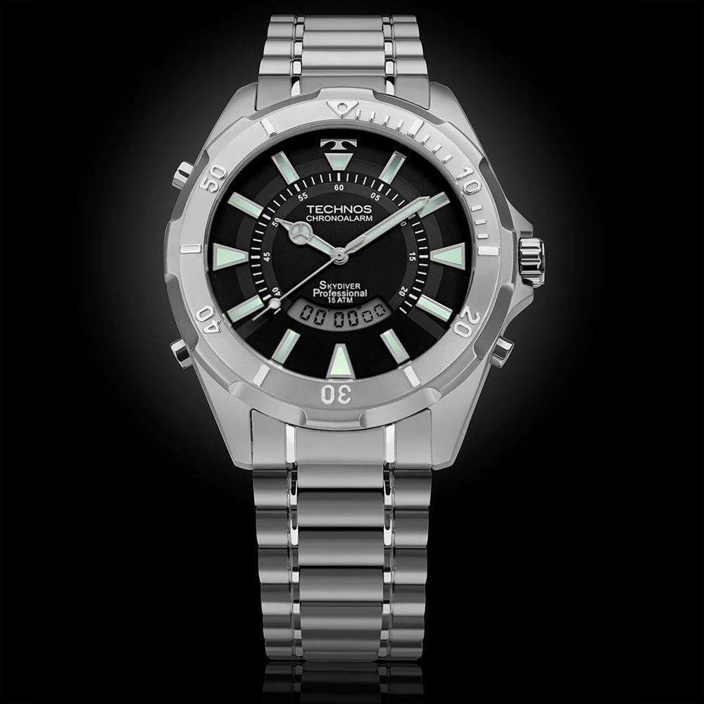 Relógio Technos Masculino Skydiver Prata - Wt205fy/1p Wt205fy/1p - 4