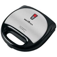 Sanduicheira Grill Crome Inox Britânia Preto Com Prata 110v - 1