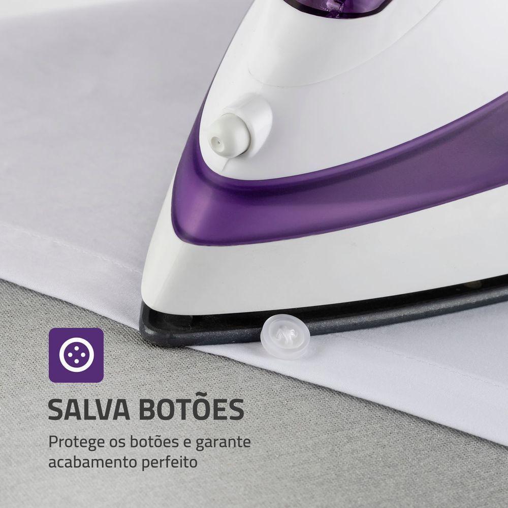 Ferro A Vapor Mondial Ceramic Express F-40 Ferro A Vapor-220v-branco/lilás - 6