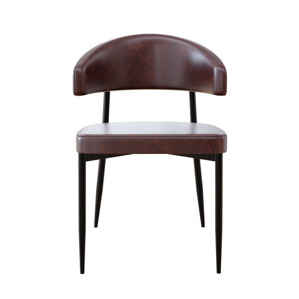 Cadeira Bless Fixa C/4 Pés 53 X 55 X 78cm. Courino Café Courino Café - 4