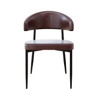 Cadeira Bless Fixa C/4 Pés 53 X 55 X 78cm. Courino Café Courino Café