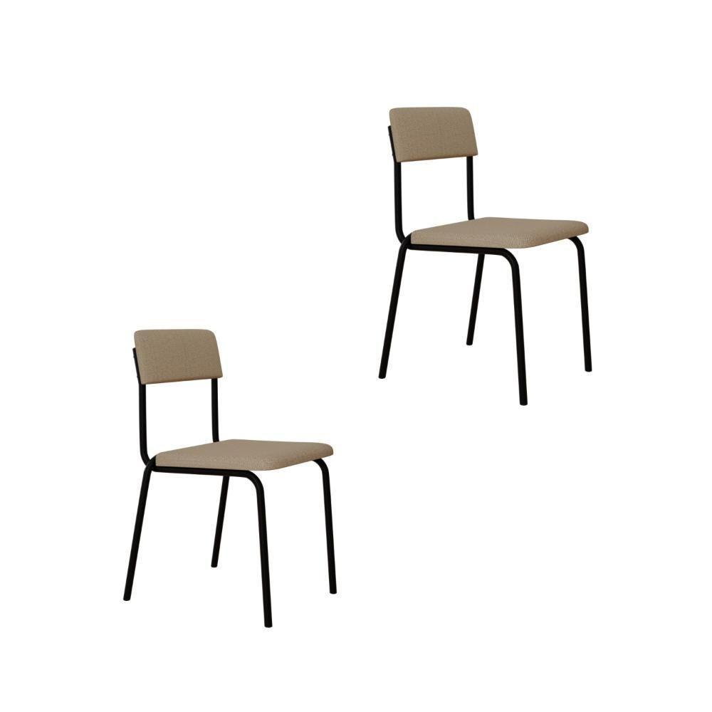 Cadeira Fit Fixa C/4 Pes 475 X 505 X 810 Mm C/2 Un. Corriente Areia Corriente Areia - 1