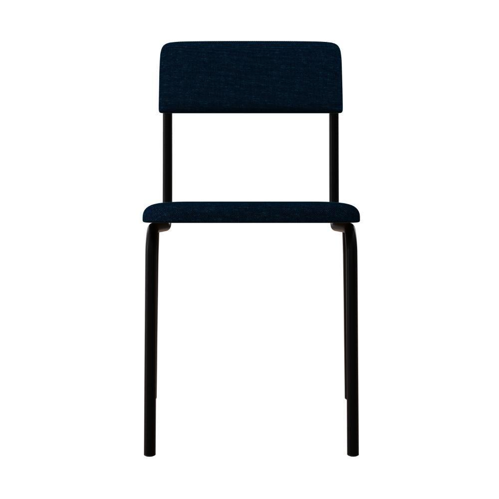 Cadeira Fit Fixa C/4 Pes 475 X 505 X 810 Mm C/4 Un. Corriente Azul Corriente Azul - 4