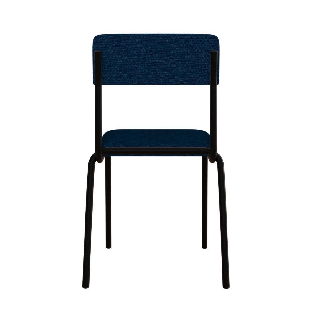 Cadeira Fit Fixa C/4 Pes 475 X 505 X 810 Mm C/4 Un. Corriente Azul Corriente Azul - 5