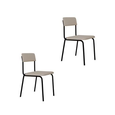 Cadeira Fit Fixa C/4 Pes 475 X 505 X 810 Mm C/2 Un. Corriente Palha Corriente Palha