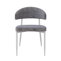 2 Unidades Cadeira Bless Fixa C/4 Pés 53 X 55 X 78cm Pés Brancos. Lautrec Cinza Lautrec Cinza