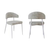 2 Unidades Cadeira Bless Fixa C/4 Pés 53 X 55 X 78cm Pés Brancos. Lautrec Off White Lautrec Off White - 1