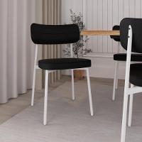 Cadeira Alloa Fixa C/4 Pés 50 X 44,7 X 83,8 Cm C/1 Un. Corriente Preto Corriente Preto - 2