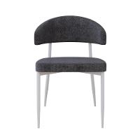 2 Unidades Cadeira Bless Fixa C/4 Pés 53 X 55 X 78cm Pés Brancos. Lautrec Grafite Lautrec Grafite