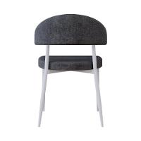 2 Unidades Cadeira Bless Fixa C/4 Pés 53 X 55 X 78cm Pés Brancos. Lautrec Grafite Lautrec Grafite - 5