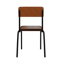 Cadeira Fit Fixa C/4 Pes 475 X 505 X 810 Mm C/4 Un. Courino Caramelo Courino Caramelo - 5