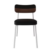 Cadeira Alloa Fixa C/4 Pés 50 X 44,7 X 83,8 Cm C/2 Un. Corriente Preto/courino Whisky Corriente Preto/courino Whisky - 5