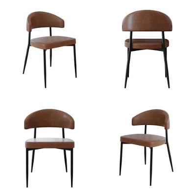 4 Unidades Cadeira Bless Fixa C/4 Pés 53 X 55 X 78cm. Courino Whisky Courino Whisky