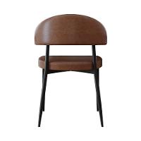 4 Unidades Cadeira Bless Fixa C/4 Pés 53 X 55 X 78cm. Courino Whisky Courino Whisky