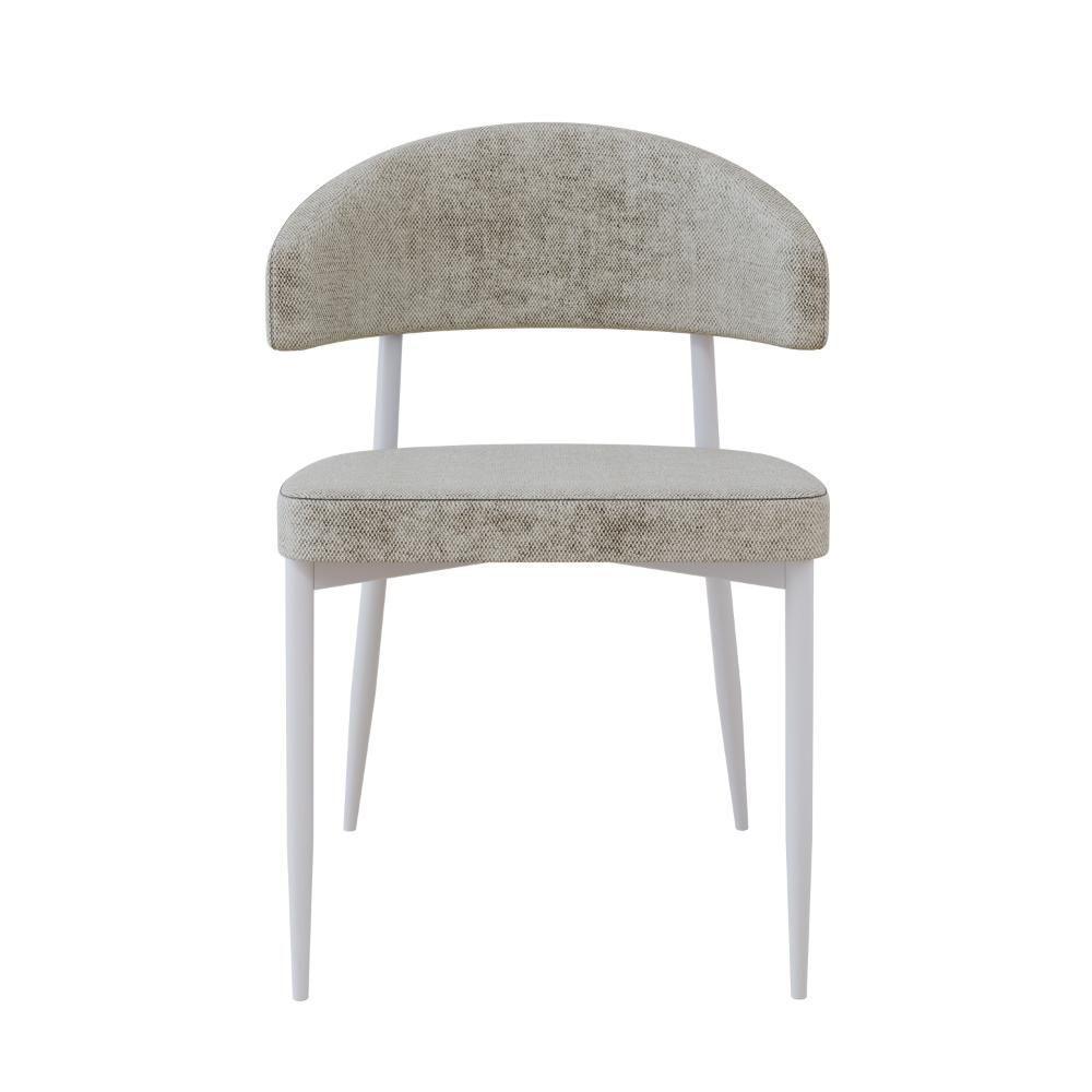 4 Unidades Cadeira Bless Fixa C/4 Pés 53 X 55 X 78cm Pés Brancos. Lautrec Off White Lautrec Off White - 4