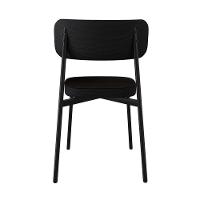 Cadeira Alloa Fixa C/4 Pés 50 X 44,7 X 83,8 Cm C/6 Un. Corriente Preto/courino Café Corriente Preto/courino Café - 6