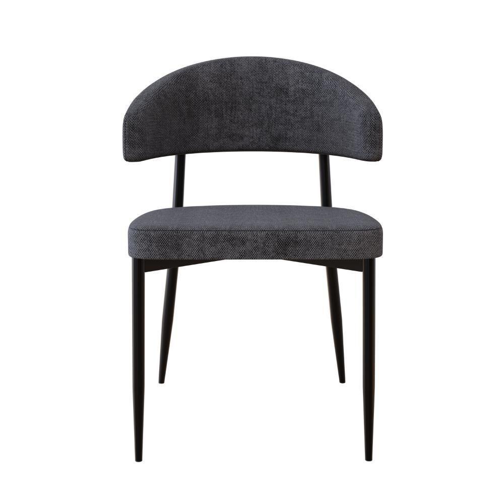 Cadeira Bless Fixa C/4 Pés 53 X 55 X 78cm. Lautrec Grafite Lautrec Grafite - 4