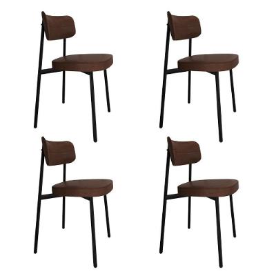 Cadeira Alloa Fixa C/4 Pés 50 X 44,7 X 83,8 Cm C/4 Un. Courino Whisky Courino Whisky