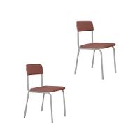 Cadeira Fit Fixa C/4 Pes 475 X 505 X 810 Mm C/2 Un Pés Brancos. Tulipa Rose Tulipa Rose - 1