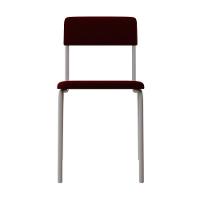 Cadeira Fit Fixa C/4 Pes 475 X 505 X 810 Mm C/2 Un Pés Brancos. Vermelho Vin. Vermelho Vinho