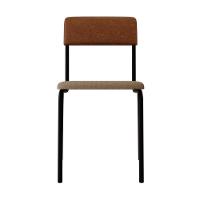 Cadeira Fit Fixa C/4 Pes 475 X 505 X 810 Mm C/3 Un. Crt.areia/courino Caramelo Crt Areia/courino Caramelo - 5