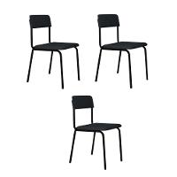 Cadeira Fit Fixa C/4 Pes 475 X 505 X 810 Mm C/3 Un. Corriente Cinza Corriente Cinza - 1