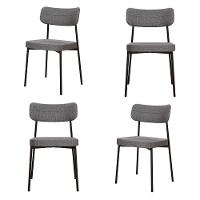 Cadeira Mynna Fixa C/4 Pes 525 X 470 X 790 Mm C/4 Un. Corriente Cinza Corriente Cinza - 1