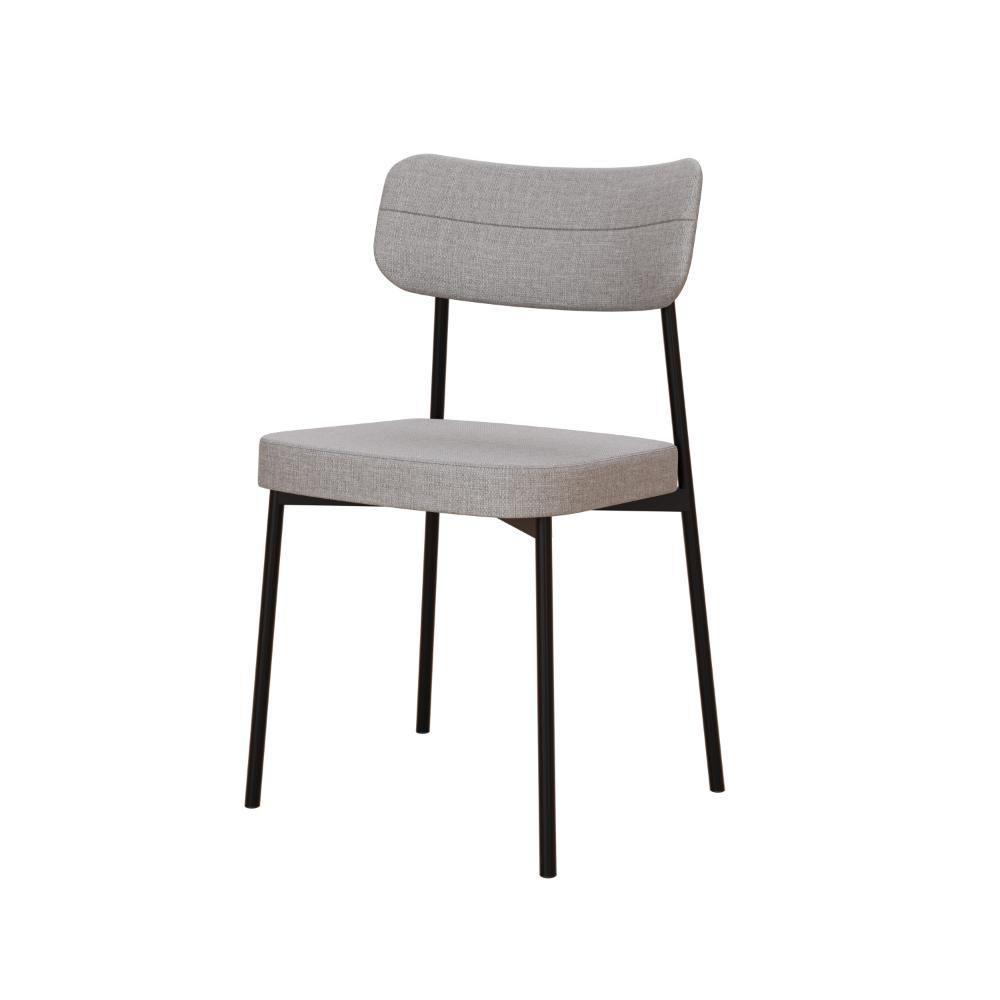 Cadeira Mynna Fixa C/4 Pes 525 X 470 X 790 Mm C/1 Un. Corriente Cinza Claro Corriente Cinza Claro - 1