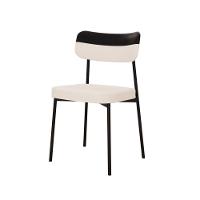 Cadeira Mynna Fixa C/4 Pes 525 X 470 X 790 Mm C/1 Un. Crt.palha/courino Preto Crt Palha/courino Preto - 1