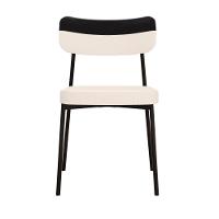 Cadeira Mynna Fixa C/4 Pes 525 X 470 X 790 Mm C/1 Un. Crt.palha/courino Preto Crt Palha/courino Preto - 5