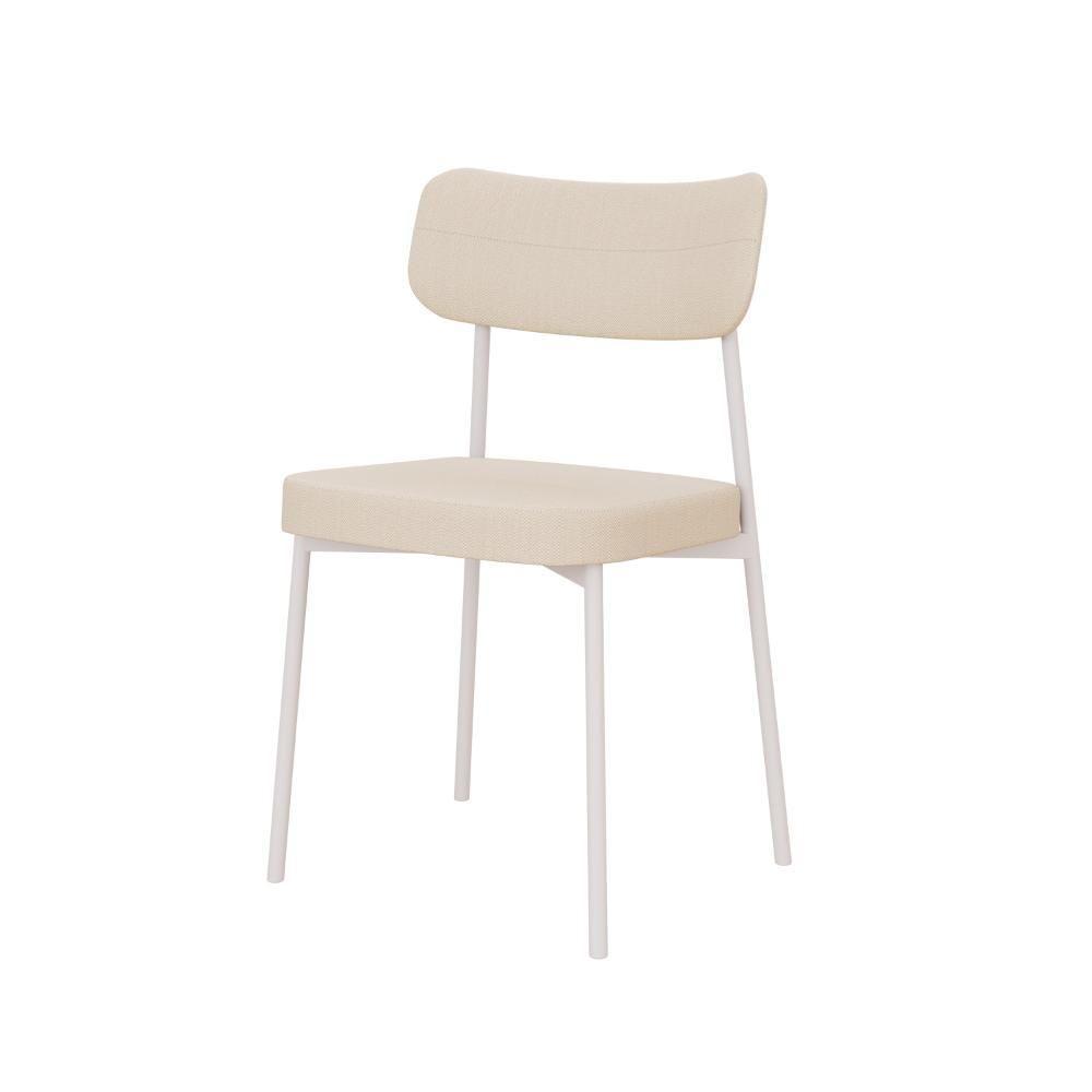 Cadeira Mynna Fixa C/4 Pes 525 X 470 X 790 Mm C/1 Un Pés Brancos. Corriente Areia Corriente Areia - 1