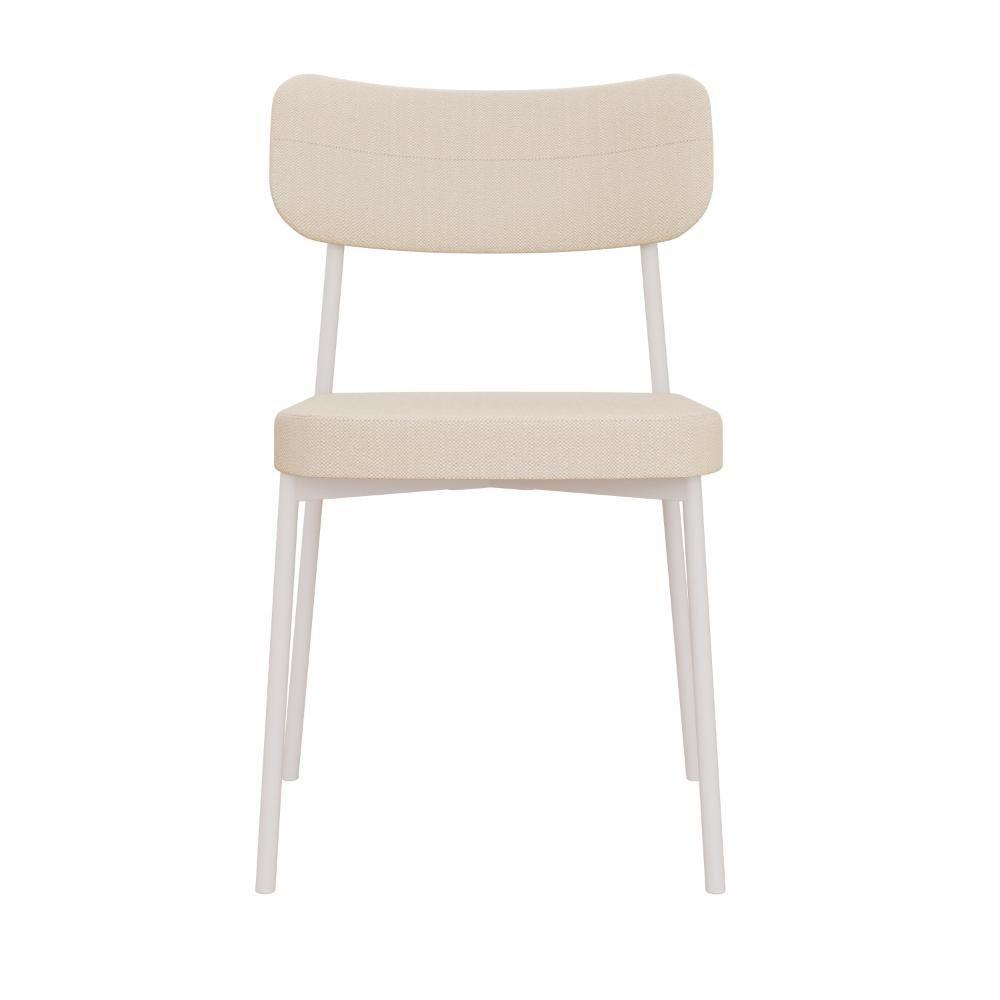 Cadeira Mynna Fixa C/4 Pes 525 X 470 X 790 Mm C/1 Un Pés Brancos. Corriente Areia Corriente Areia - 4