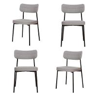 Cadeira Mynna Fixa C/4 Pes 525 X 470 X 790 Mm C/4 Un. Corriente Cinza Claro Corriente Cinza Claro - 2