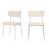 Cadeira Mynna Fixa C/4 Pes 525 X 470 X 790 Mm C/2 Um Pés Brancos. Corriente Palha Corriente Palha - 1