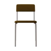 Cadeira Fit Fixa C/4 Pes 475 X 505 X 810 Mm C/2 Un Pés Brancos. Mostarda Mostarda