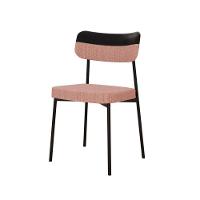 Cadeira Mynna Fixa C/4 Pes 525 X 470 X 790 Mm C/1 Un. Lkd.rosa/courino Preto Linked Rosa/courino Preto - 1