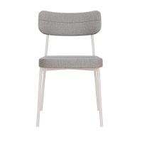 Cadeira Mynna Fixa C/4 Pes 525 X 470 X 790 Mm C/1 Un Pés Brancos. Corriente Cinza Claro Corriente Cinza Claro