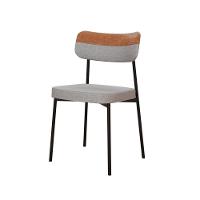 Cadeira Mynna Fixa C/4 Pes 525 X 470 X 790 Mm C/1 Un. Crt.cinza Cl/courino Caramelo Crt Cinza Claro/cn Caramelo - 1