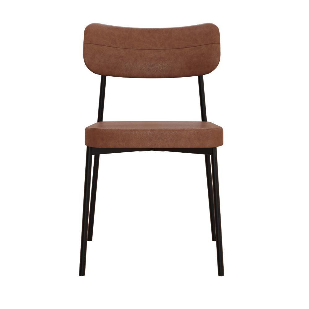 Cadeira Mynna Fixa C/4 Pes 525 X 470 X 790 Mm C/4 Un. Courino Whisky Courino Whisky - 4