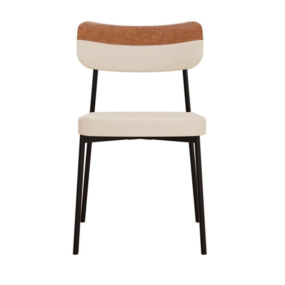 Cadeira Mynna Fixa C/4 Pes 525 X 470 X 790 Mm C/1 Un. Crt.areia/courino Aramelo Crt Areia/courino Caramelo - 4