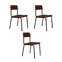 Cadeira Fit Fixa C/4 Pes 475 X 505 X 810 Mm C/3 Un. Courino Whisky Courino Whisky - 1