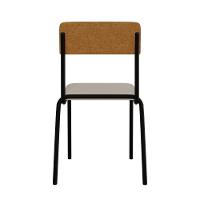 Cadeira Fit Fixa C/4 Pes 475 X 505 X 810 Mm C/2 Un. Crt.palha/courino Caramelo Crt Palha/courino Caramelo - 5