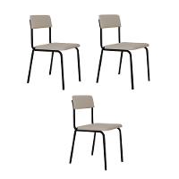 Cadeira Fit Fixa C/4 Pes 475 X 505 X 810 Mm C/3 Un. Corriente Palha Corriente Palha - 1