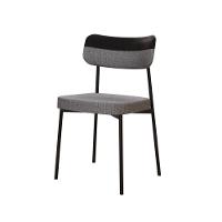 Cadeira Mynna Fixa C/4 Pes 525 X 470 X 790 Mm C/1 Un. Crt.cinza/courino Preto Crt Cinza/courino Preto - 1