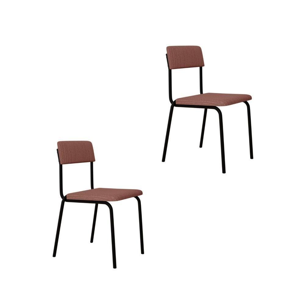 Cadeira Fit Fixa C/4 Pes 475 X 505 X 810 Mm C/2 Un. Linked Rosa Linked Rosa - 1